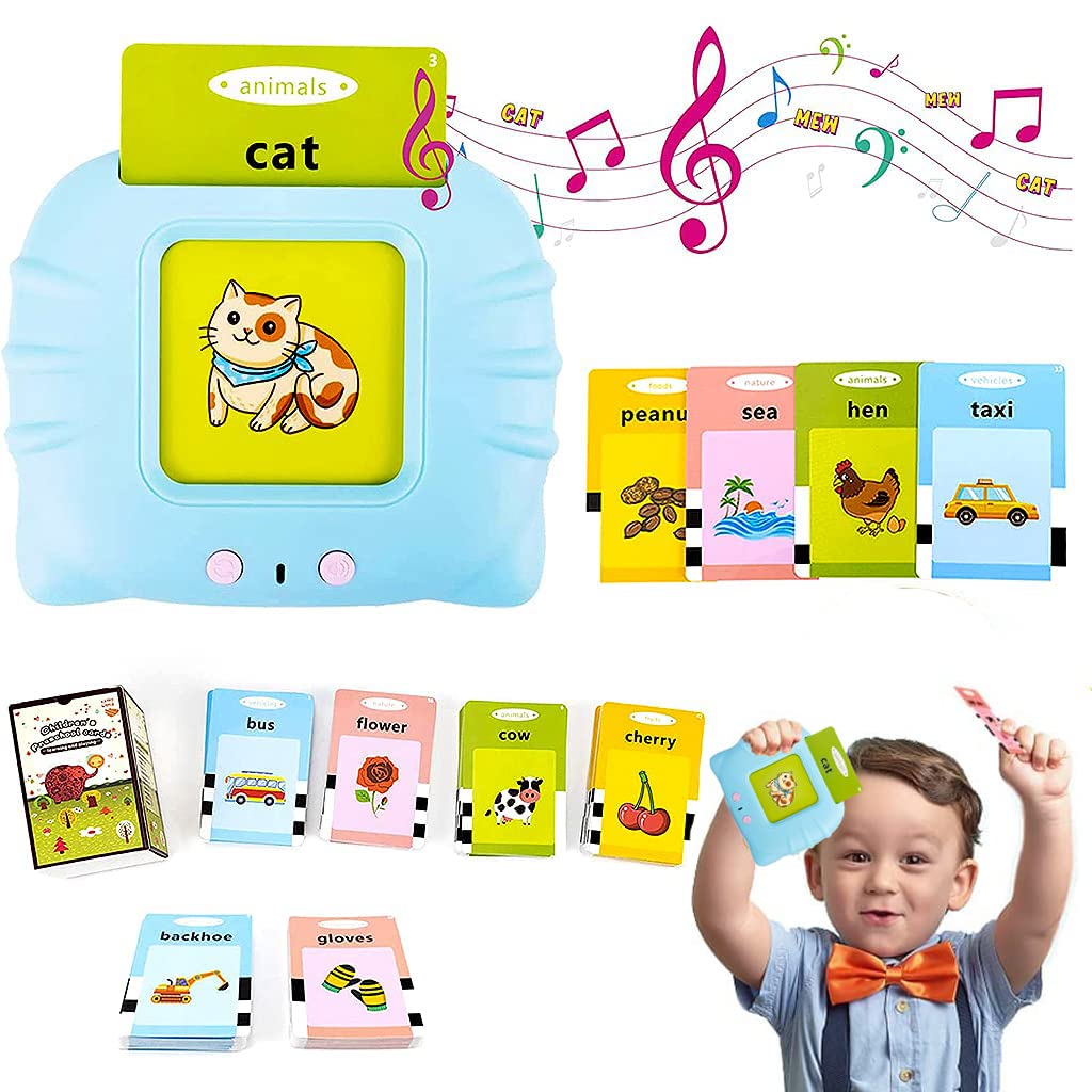 PATPAT Talking Flash Cards Learning Toys, English Words Learning Machine for Kids,Reading Machine with 112 Flash Cards Spelling Game Gifts for Preschool Kids Boys Girls Toddlers Age 2 3 4 5 6 7 8 PATPAT Talking Flash Cards Learning Toys, English Words Learning Machine for Kids,Reading Machine with 112 Flash Cards Spelling Game Gifts for Preschool Kids Boys Girls Toddlers Age 2 3 4 5 6 7 8